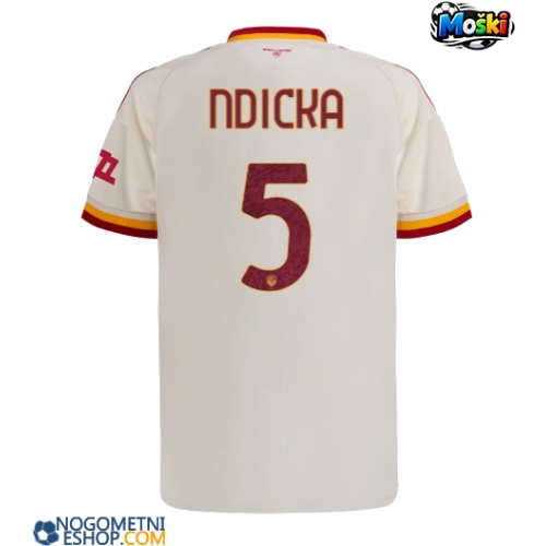 Moški Nogometni dresi AS Roma Evan Ndicka #5 Gostujoči 2026-27 Kratek Rokav